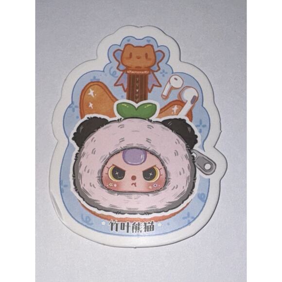 Rare Baby Three Storage Pouch Bamboo Leaf Panda Pacifier Pouch Bag - Picture 4 of 4